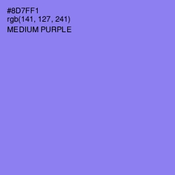 #8D7FF1 - Medium Purple Color Image