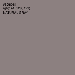 #8D8081 - Natural Gray Color Image