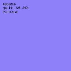 #8D80F9 - Portage Color Image