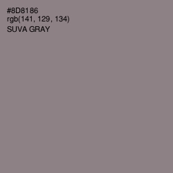#8D8186 - Suva Gray Color Image