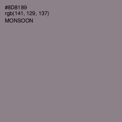 #8D8189 - Monsoon Color Image