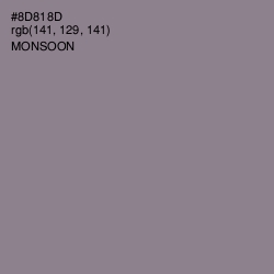 #8D818D - Monsoon Color Image