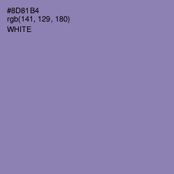 #8D81B4 - Manatee Color Image