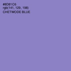 #8D81C6 - Chetwode Blue Color Image