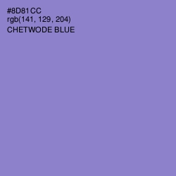 #8D81CC - Chetwode Blue Color Image