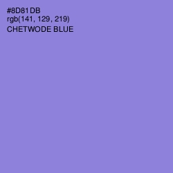 #8D81DB - Chetwode Blue Color Image