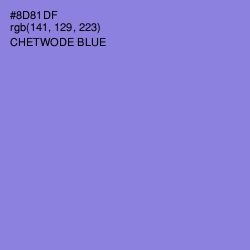 #8D81DF - Chetwode Blue Color Image