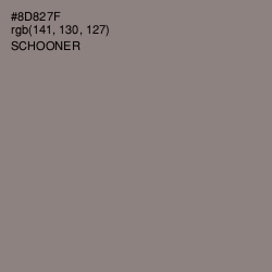 #8D827F - Schooner Color Image