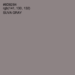 #8D8284 - Suva Gray Color Image