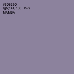 #8D829D - Mamba Color Image