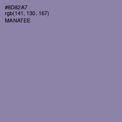 #8D82A7 - Manatee Color Image