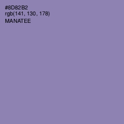#8D82B2 - Manatee Color Image