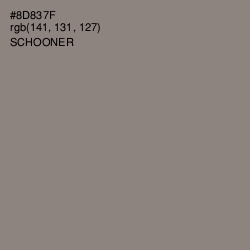 #8D837F - Schooner Color Image