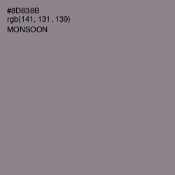 #8D838B - Monsoon Color Image