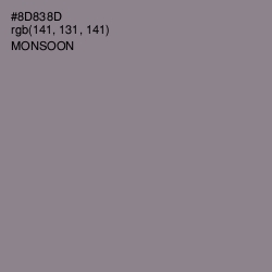 #8D838D - Monsoon Color Image