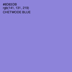 #8D83DB - Chetwode Blue Color Image