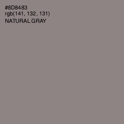 #8D8483 - Natural Gray Color Image