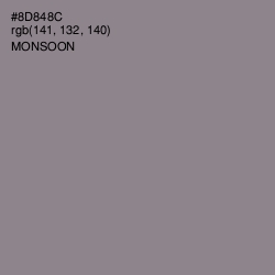 #8D848C - Monsoon Color Image