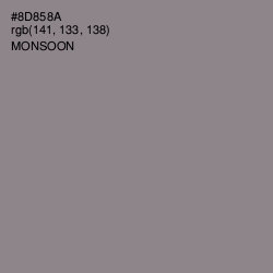 #8D858A - Monsoon Color Image
