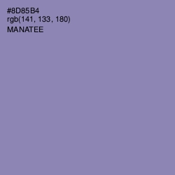 #8D85B4 - Manatee Color Image