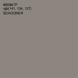 #8D867F - Schooner Color Image