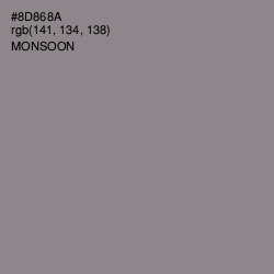 #8D868A - Monsoon Color Image