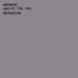 #8D868C - Monsoon Color Image