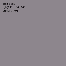 #8D868D - Monsoon Color Image