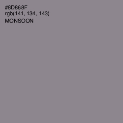 #8D868F - Monsoon Color Image