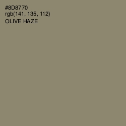 #8D8770 - Olive Haze Color Image