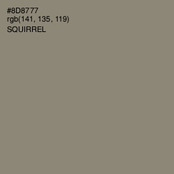 #8D8777 - Squirrel Color Image