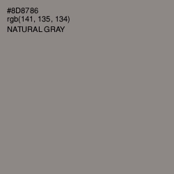 #8D8786 - Natural Gray Color Image