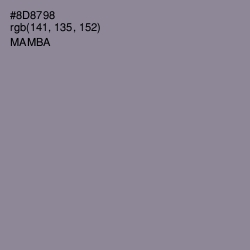 #8D8798 - Mamba Color Image