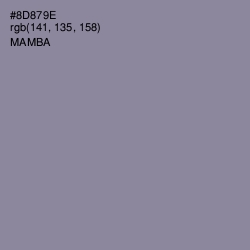 #8D879E - Mamba Color Image