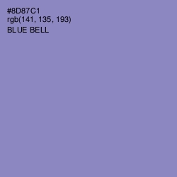 #8D87C1 - Blue Bell Color Image