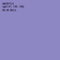 #8D87C4 - Blue Bell Color Image