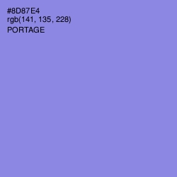 #8D87E4 - Portage Color Image