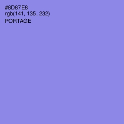 #8D87E8 - Portage Color Image