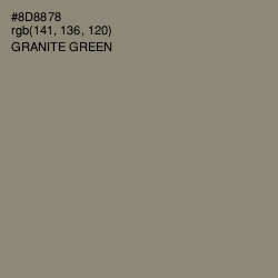 #8D8878 - Granite Green Color Image