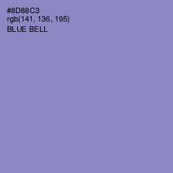 #8D88C3 - Blue Bell Color Image