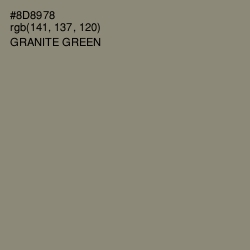 #8D8978 - Granite Green Color Image