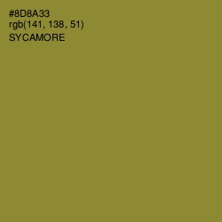 #8D8A33 - Sycamore Color Image