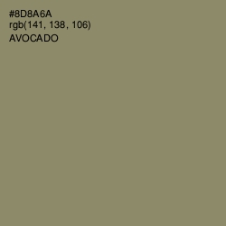 #8D8A6A - Avocado Color Image