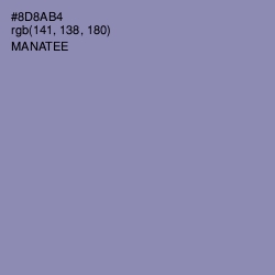 #8D8AB4 - Manatee Color Image