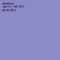 #8D8AC9 - Blue Bell Color Image