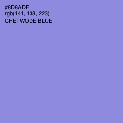 #8D8ADF - Chetwode Blue Color Image