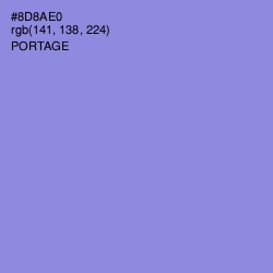 #8D8AE0 - Portage Color Image