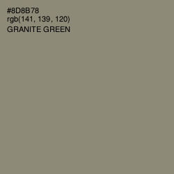 #8D8B78 - Granite Green Color Image