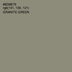#8D8B79 - Granite Green Color Image
