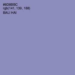 #8D8BBC - Bali Hai Color Image